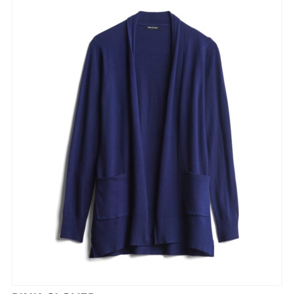 Blue cardigan